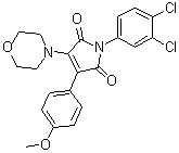 1-(3,4-二氯苯基)-3-(4-甲氧基苯基)-4-(4-吗啉基)-1H-吡咯-2,5-二酮分子结构 (CAS 1417162-36-7)
