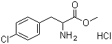 4-氯-DL-苯丙氨酸甲酯盐酸盐分子结构 (CAS 14173-40-1)
