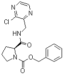 (S)-Benzyl 2-((3-chloropyrazin-2-yl)methylcarbamoyl)pyrrolidine-1-carboxylate molecular structure (CAS 1418307-17-1)