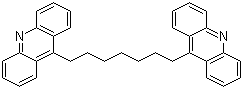1,7-二(9-吖啶基)庚烷分子结构 (CAS 141946-28-3)