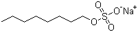 辛基硫酸钠分子结构 (CAS 142-31-4)