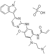 AZD-9291 mesylate molecular structure (CAS 1421373-66-1)