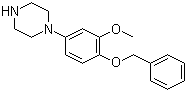 1-(4-苄氧基-3-甲氧基苯基)哌嗪分子结构 (CAS 142353-49-9)