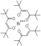 三(2,2,6,6-四甲基-3,5-庚二酮酸)铋分子结构 (CAS 142617-53-6)