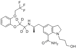 Silodosin-d4 molecular structure (CAS 1426173-86-5)