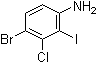 4-Bromo-3-chloro-2-iodobenzenamine molecular structure (CAS 1426566-90-6)