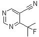 4-(1-Fluoro-1-methylethyl)-5-pyrimidinecarbonitrile molecular structure (CAS 1427195-26-3)