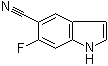 6-Fluoro-1H-indole-5-carbonitrile molecular structure (CAS 1427358-21-1)