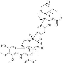 长春花碱 III-121C分子结构 (CAS 142741-24-0)