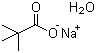 三甲基醋酸钠水合物分子结构 (CAS 143174-36-1)