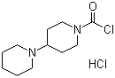 1-氯甲酰基-4-哌啶基哌啶盐酸盐分子结构 (CAS 143254-82-4)