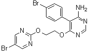 5-(4-Bromophenyl)-6-[2-[(5-bromo-2-pyrimidinyl)oxy]ethoxy]-4-pyrimidinamine molecular structure (CAS 1433875-21-8)