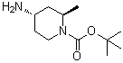(2R,4S)-rel-4-氨基-2-甲基-1-哌啶羧酸叔丁酯分子结构 (CAS 1434073-26-3)