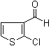 2-氯-3-噻吩甲醛分子结构 (CAS 14345-98-3)