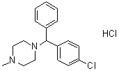 盐酸氯环嗪分子结构 (CAS 14362-31-3)