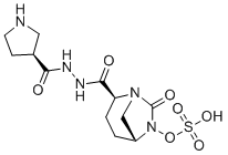 CAS # 1436862-38-2, [(2S,5R)-7-oxo-2-[[[(3S)-pyrrolidine-3-carbonyl]amino]carbamoyl]-1,6-diazabicyclo[3.2.1]octan-6-yl] hydrogen sulfate, EX-A5155