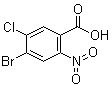 4-Bromo-5-chloro-2-nitrobenzoic acid molecular structure (CAS 1437795-19-1)