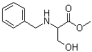 N-苄基-DL-丝氨酸甲酯分子结构 (CAS 144001-42-3)