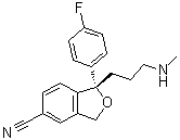 (S)-去甲基西酞普兰分子结构 (CAS 144025-14-9)
