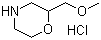 2-(甲氧甲基)吗啉盐酸盐分子结构 (CAS 144053-99-6)