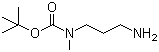 N-(3-氨基丙基)-N-甲基氨基甲酸叔丁酯分子结构 (CAS 144222-23-1)