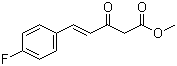 5-(4-氟苯基)-3-氧代-4-戊烯酸甲酯分子结构 (CAS 144224-15-7)