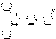 2-(3'-氯[1,1'-联苯]-4-基)-4,6-二苯基-1,3,5-三嗪分子结构 (CAS 1443049-84-0)