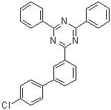 2-(4'-氯[1,1'-联苯]-3-基)-4,6-二苯基-1,3,5-三嗪分子结构 (CAS 1443049-85-1)