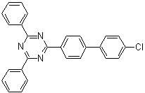 2-(4'-氯[1,1'-联苯]-4-基)-4,6-二苯基-1,3,5-三嗪分子结构 (CAS 1443049-86-2)