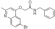 2-[(6-溴-2-甲基-4-喹啉基)氧基]-N-(苯基甲基)乙酰胺分子结构 (CAS 1443139-14-7)