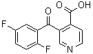 3-(2,5-二氟苯甲酰)-4-吡啶羧酸分子结构 (CAS 144511-12-6)