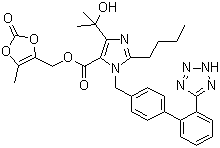 奥美沙坦酯分子结构 (CAS 144689-78-1)