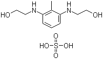 2,6-Bis(2-hydroxyethylamino)toluene sulfate molecular structure (CAS 144930-25-6)