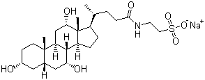 牛磺胆酸钠分子结构 (CAS 145-42-6)