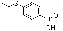 4-乙硫基苯硼酸分子结构 (CAS 145349-76-4)