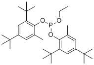 双(2,4-二叔丁基-6-甲基苯基)乙基亚磷酸酯分子结构 (CAS 145650-60-8)