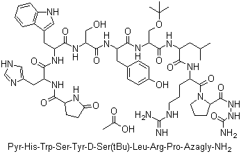 醋酸戈舍瑞林分子结构 (CAS 145781-92-6)