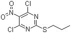 4,6-二氯-5-硝基-2-丙硫基嘧啶分子结构 (CAS 145783-14-8)