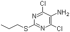 4,6-二氯-2-(丙硫基)-5-氨基嘧啶分子结构 (CAS 145783-15-9)