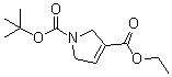 N-叔丁氧羰基-2,5-二氢吡咯-3-羧酸乙酯分子结构 (CAS 146257-00-3)
