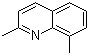 2,8-二甲基喹啉分子结构 (CAS 1463-17-8)