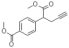 4-(甲氧羰基)-alpha-2-丙炔基-苯乙酸甲酯分子结构 (CAS 146464-90-6)