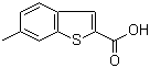 6-甲基苯并[b]噻吩-2-羧酸分子结构 (CAS 1467-86-3)