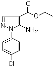 Ethyl 5-amino-1-(4-chlorophenyl)-1H-pyrazole-4-carboxylate molecular structure (CAS 14678-87-6)