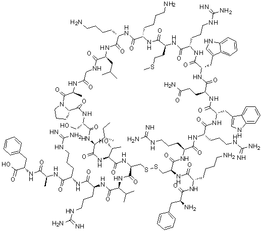 Lactoferricin B molecular structure (CAS 146897-68-9)