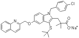 喹夫拉朋钠分子结构 (CAS 147030-01-1)