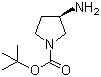 (R)-(+)-1-Boc-3-aminopyrrolidine molecular structure (CAS 147081-49-0)