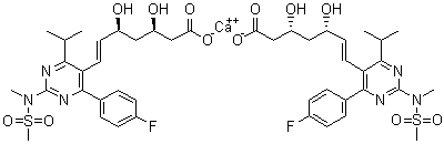 瑞舒伐他汀钙分子结构 (CAS 147098-20-2)