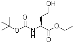 N-[(1,1-二甲基乙氧基)羰基]-L-高丝氨酸乙酯分子结构 (CAS 147325-09-5)