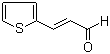 3-(2-噻吩基)-2-丙烯醛分子结构 (CAS 14756-03-7)